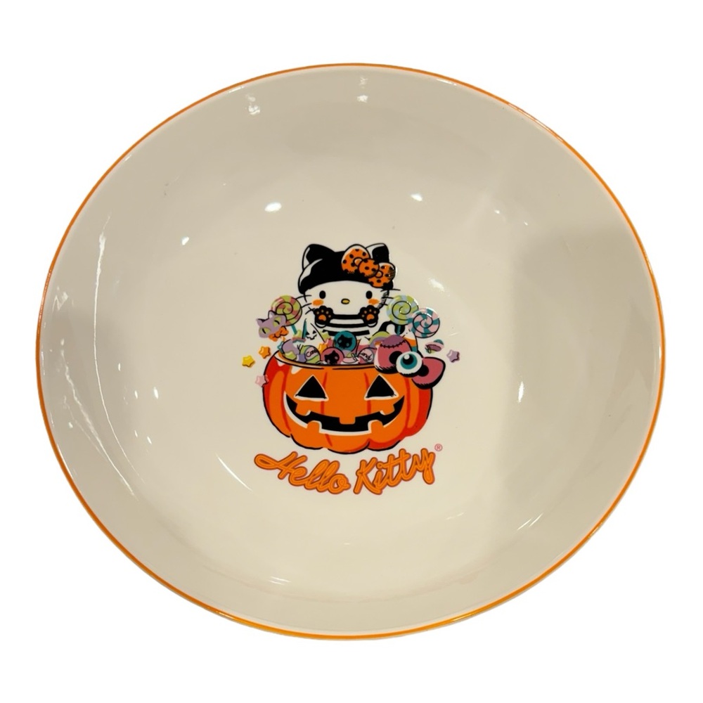 RARE HALLOWEEN HELLO KITTY 9 in candy bowl